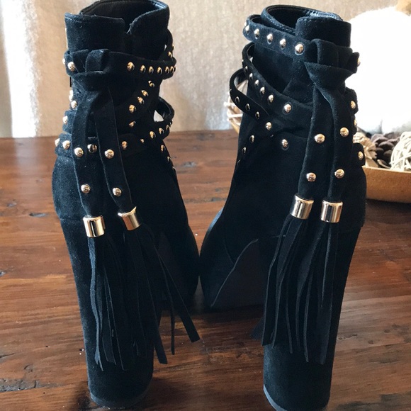 Jessica Simpson Black Suede Size 9 Boot - Picture 4 of 4